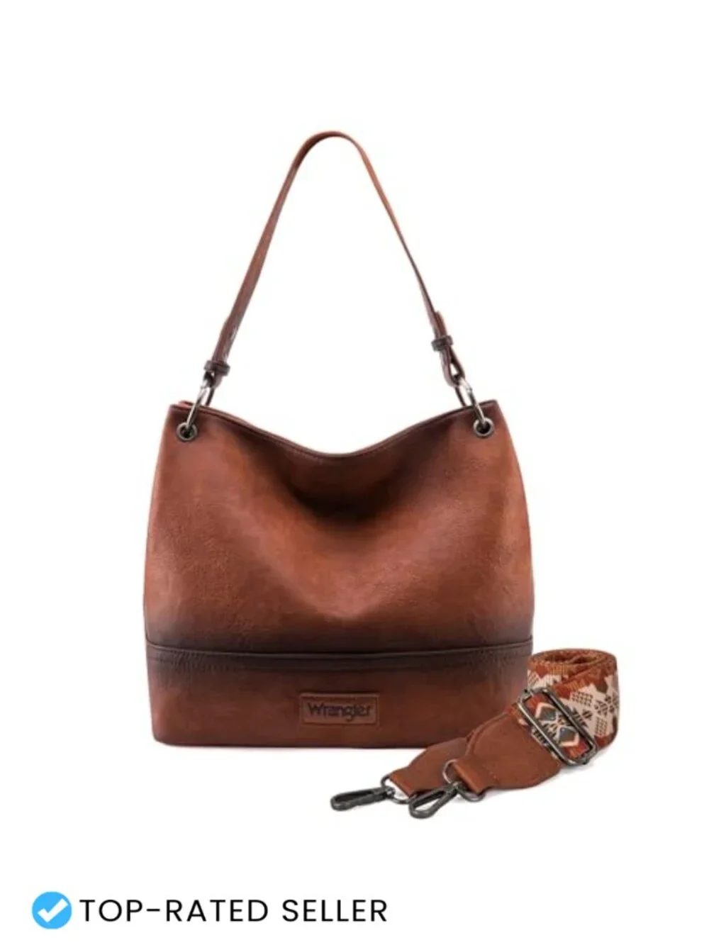 Vegan Leather Hobo Bag Top Handle Shoulder Purse with Crossbody Strap